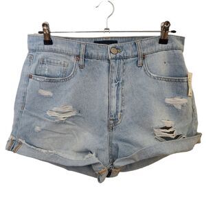 Aeropostale Mom Short Distressed Cuffed Lightwash Size 12